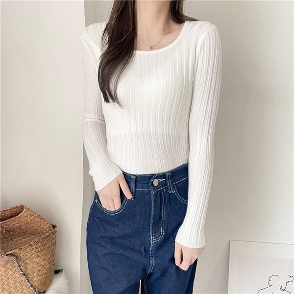 Autumn And Winter New Sweaters And Square Neck Bottoming Shirts - WOMONA.COM