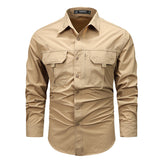 Retro Workwear Shirt Men's - WOMONA.COM