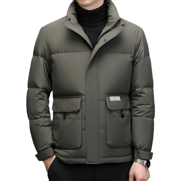 High Sense Stand-up Collar Down Jacket Men's Winter - WOMONA.COM