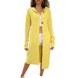 Sweater Cardigan Solid Color Women's Coat