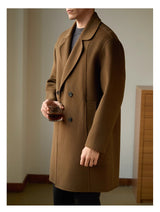 Double-sided Woolen Coat Men's Mid-length Woolen Thick Coat