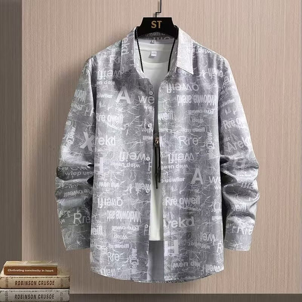 Spring And Autumn Men's Long Sleeve Shirt