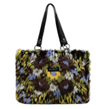 Winter Plush Bags Women Flowers Shoulder Bag Handbag - WOMONA.COM