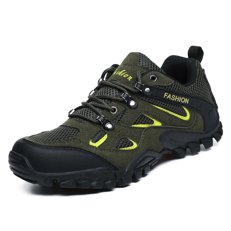 Outdoor Hiking Boots Men Summer Breathable Trekking Shoes - WOMONA.COM