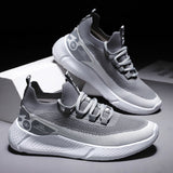 Flying Knit Sneakers Men Mint Green Shoes - WOMONA.COM