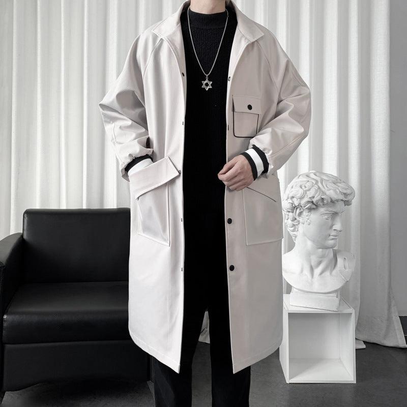Men's Mid-length Temperament Overknee Overcoat - WOMONA.COM