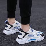 White Sneakers Men Non Slip Walking Running Shoes Sports - WOMONA.COM