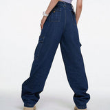 Retro High Waisted Straight Leg Jeans For Women - WOMONA.COM