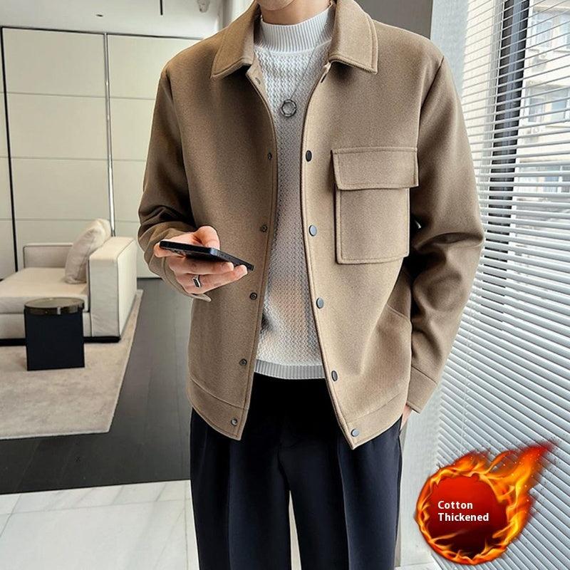 Premium Short Woolen Overcoat Coat