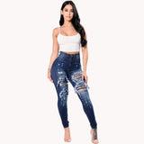 Ripped Jeans For Women Skinny Pants - WOMONA.COM