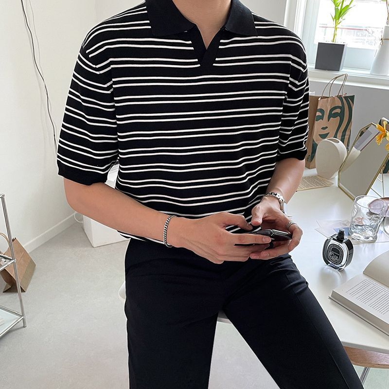 Polo Shirt Men Summer Korean Version Loose