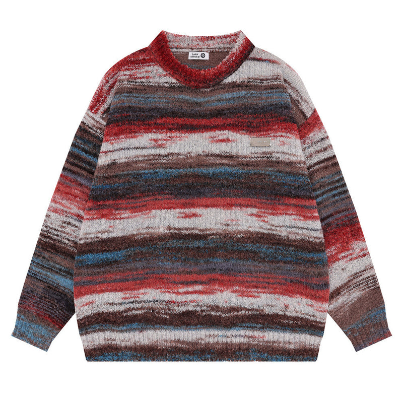 Loose Round Neck Sweater Male - WOMONA.COM