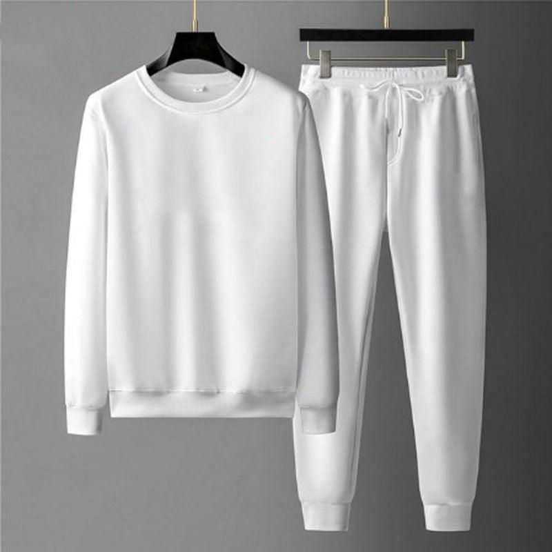 Round Neck Sweatshirt And Sweatpants Fashion Sports Men Suit - WOMONA.COM
