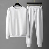 Round Neck Sweatshirt And Sweatpants Fashion Sports Men Suit