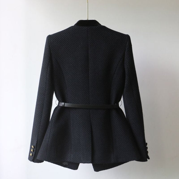 Mid-length Waist Slimming Overcoat Shoulder Women's Clothing