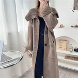 Thick New Foreign Trade Knitted Cardigan