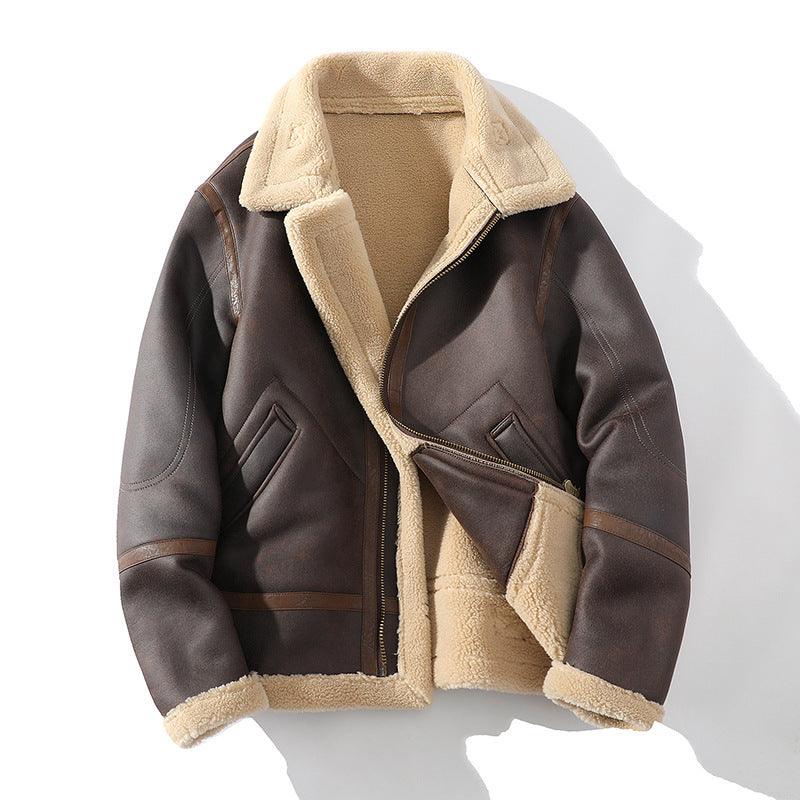 Men's Polo Collar Jacket Casual - WOMONA.COM