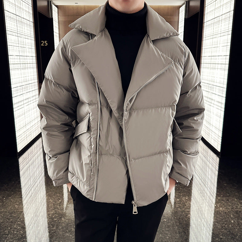 Men's Thickened Collared Down Jacket