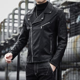 Spring And Autumn Leather Clothes Men's Motorcycle Jacket - WOMONA.COM