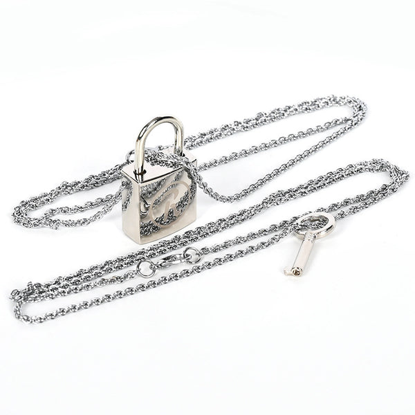 Lock Necklace Necklace Couples Can - WOMONA.COM