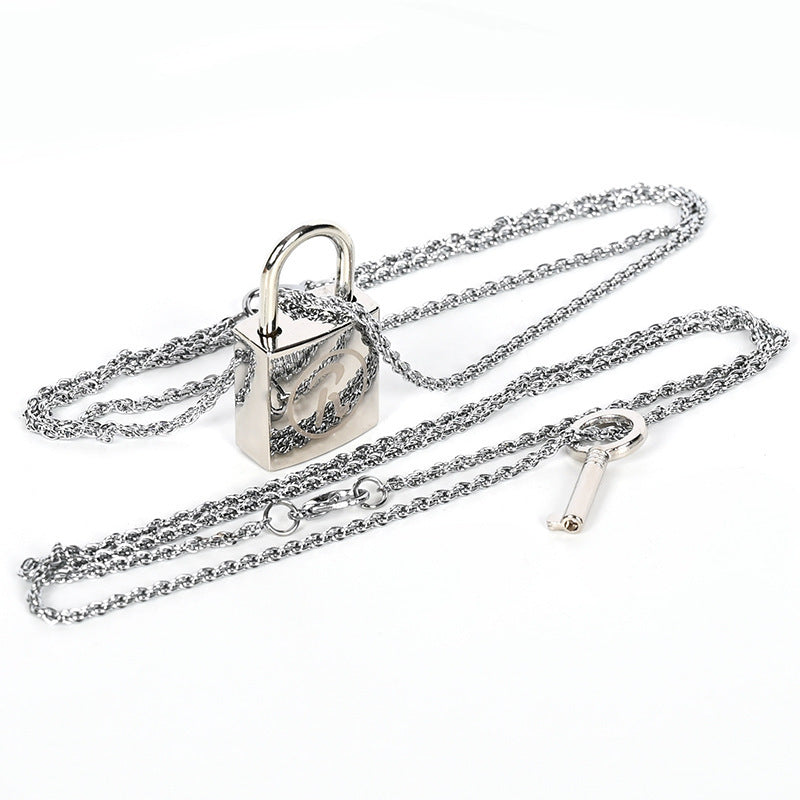 Lock Necklace Necklace Couples Can - WOMONA.COM