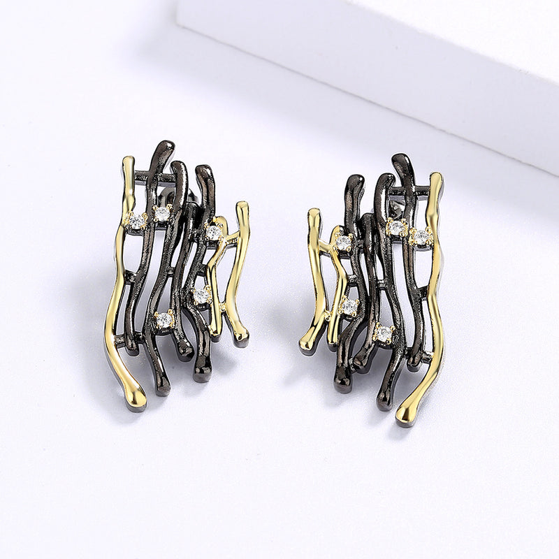 Geometric Retro Hollow Earrings - WOMONA.COM