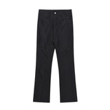 Rivet Slightly Flared Casual Men High Street Suit Pants - WOMONA.COM