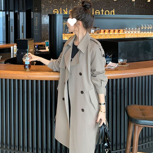 Trench Coat Thin Women's Mid-length Spring