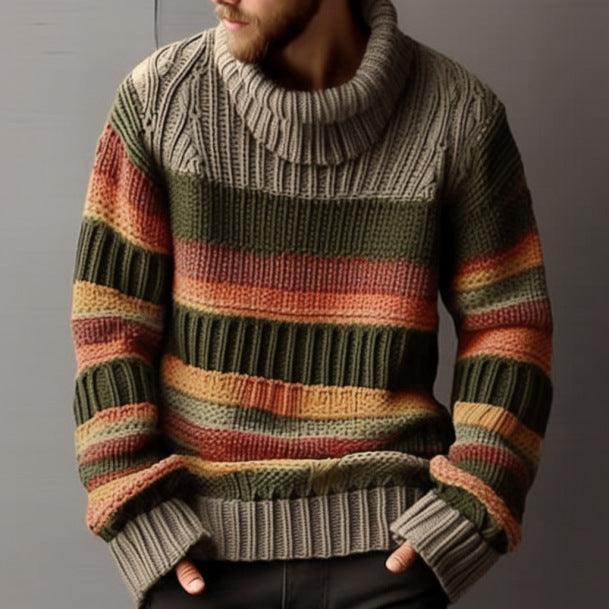 Men's Thick Long Sleeve Turtleneck Sweater