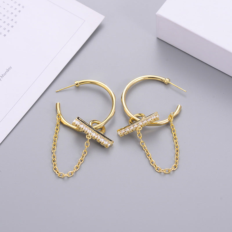 Fashion Trend Earrings Hot Alloy Circle - WOMONA.COM