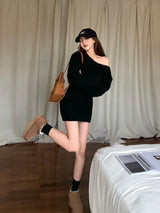 Women's Knitted Dress Sweater Autumn - WOMONA.COM