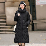 Detachable Hat Cotton-padded Coat Women's Mid-length Winter