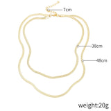 Necklace Female Twist Chain - WOMONA.COM