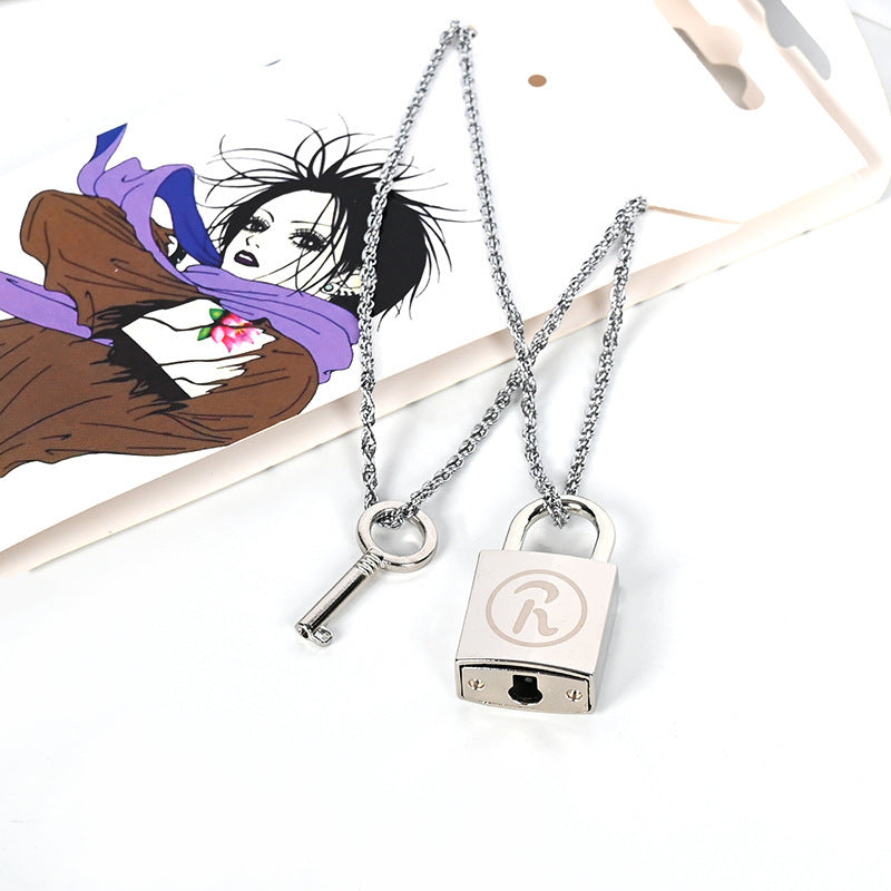 Lock Necklace Necklace Couples Can - WOMONA.COM