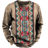 Crewneck Sweater Vintage Print Men