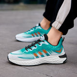 Fly-woven Mesh Shoes Thick-soled Sports Sneakers - WOMONA.COM