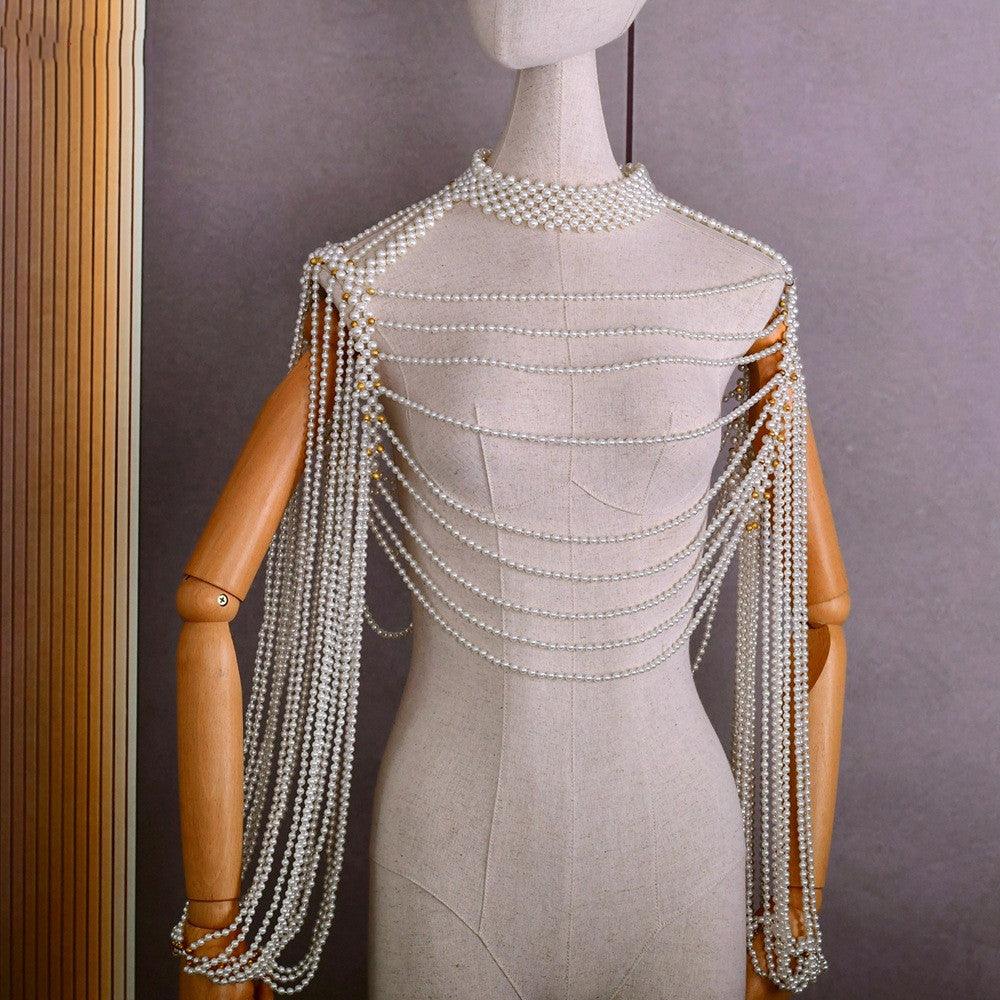 Luxury Beaded Bridal Gown Shawl - WOMONA.COM