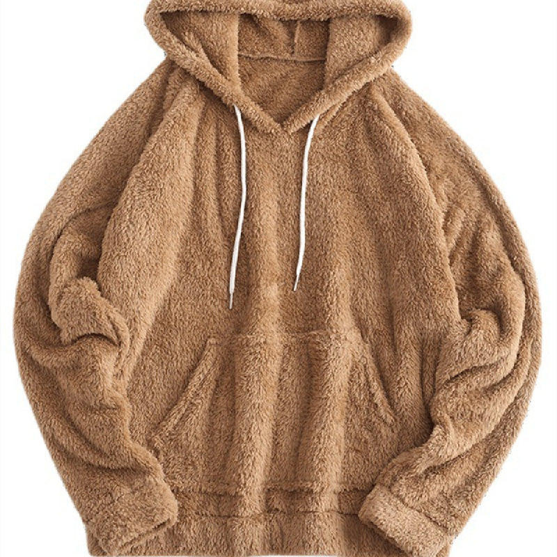 Ear Hooded Warm Fleece Sweatshirt - WOMONA.COM