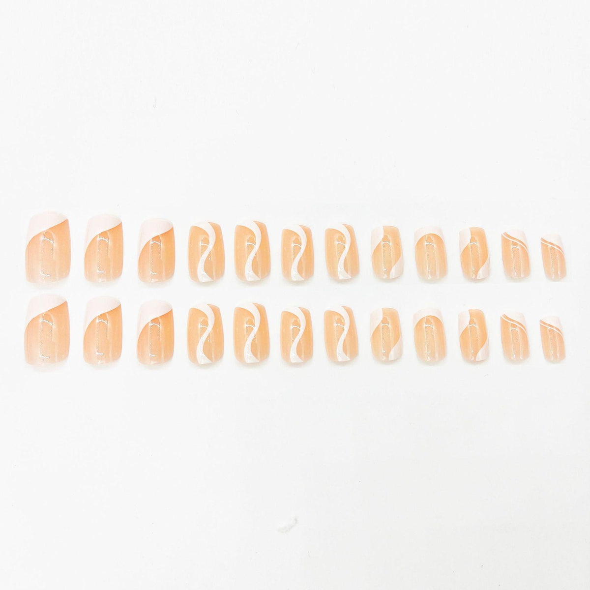 French Simplicity Short White Wear Finished Nail - WOMONA.COM