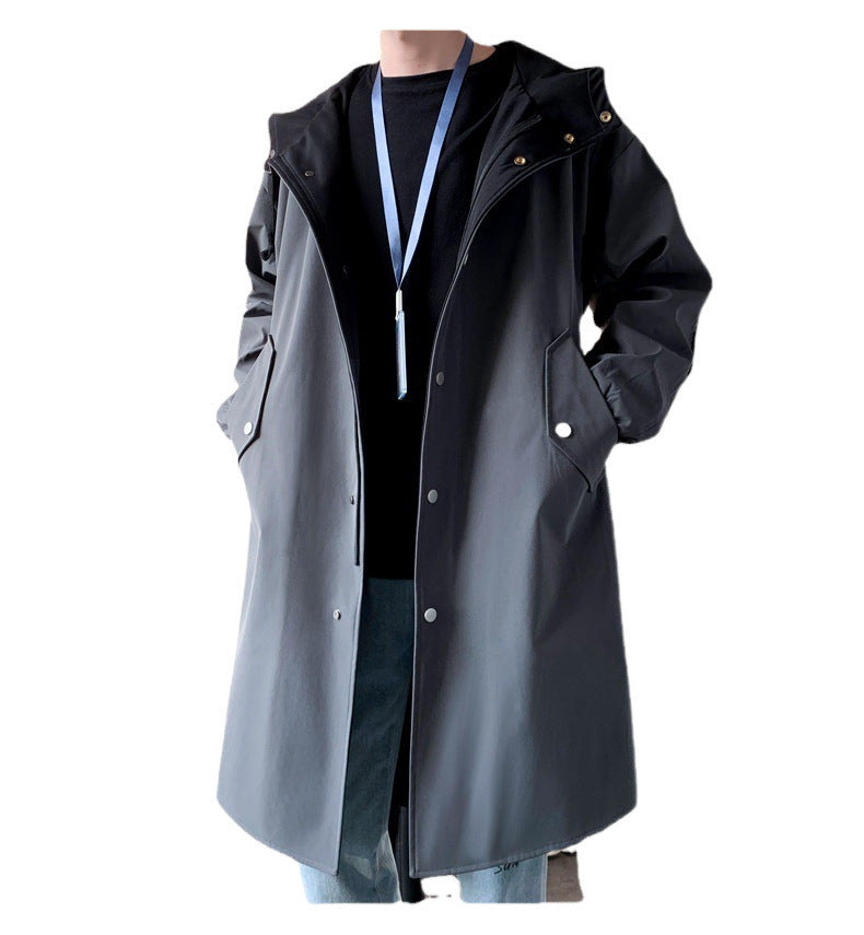 Men's British Style Coat Cloak Mid-length