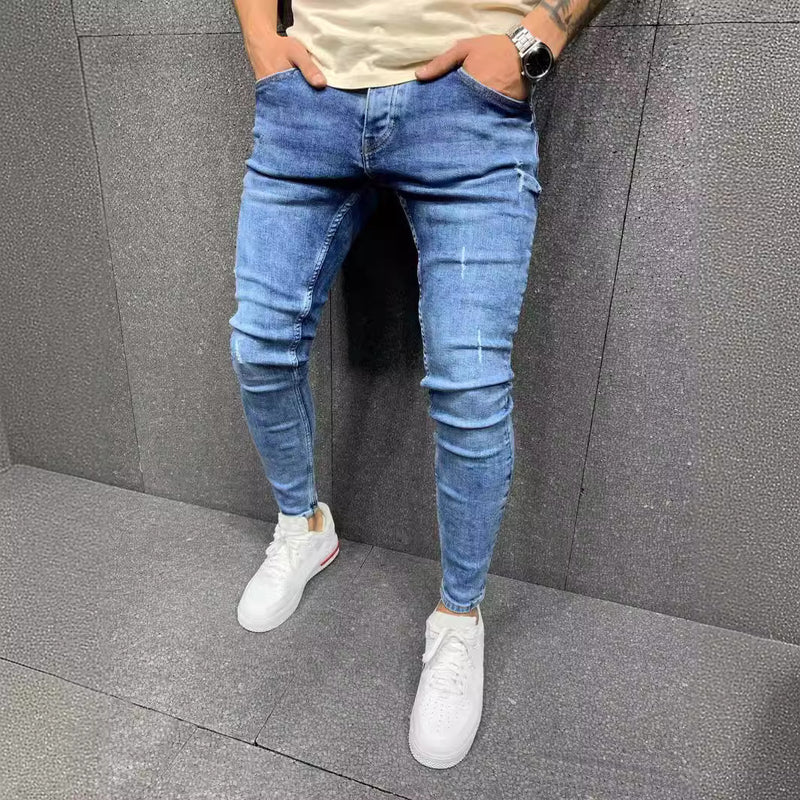 Zerrissene, modische, personalisierte Stretch-Jeans für Herren