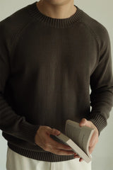 Long-staple Cotton Sweater Sweater - WOMONA.COM