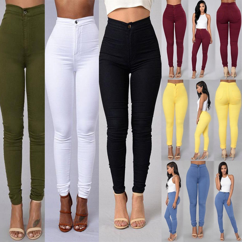 Slim Trouser Skinny Candy Color Jeans - WOMONA.COM