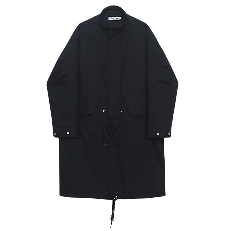 Cotton Loose Silhouette Coat - WOMONA.COM