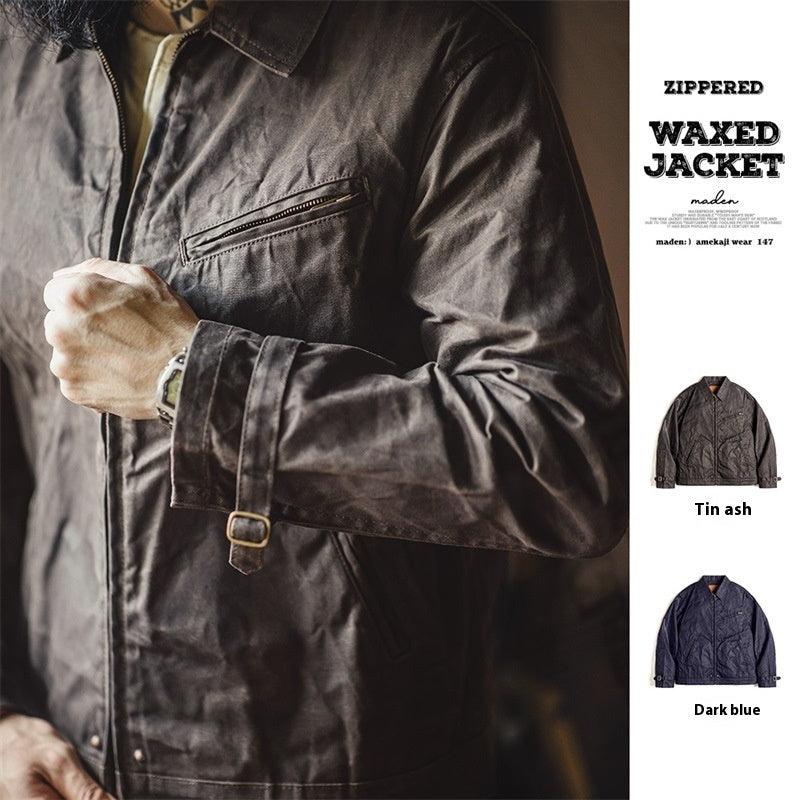 Retro Four-generation Canvas Oil Wax Jacket