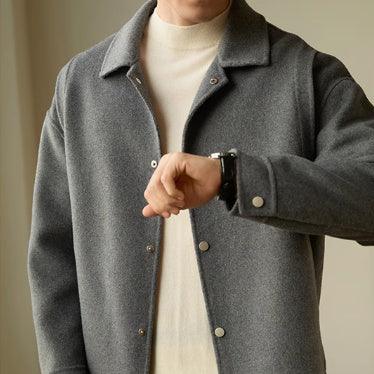 Lapel High Sense Double-sided Woolen Coat - WOMONA.COM