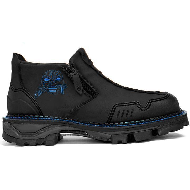 Men's Fashion Halloween Skull Booties - WOMONA.COM