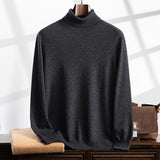 High Lapel Fall Winter Men Cashmere Casual Bottoming Shirt