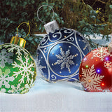 Christmas Ornament Ball Outdoor Pvc 60CM Inflatable Decorated Ball - WOMONA.COM