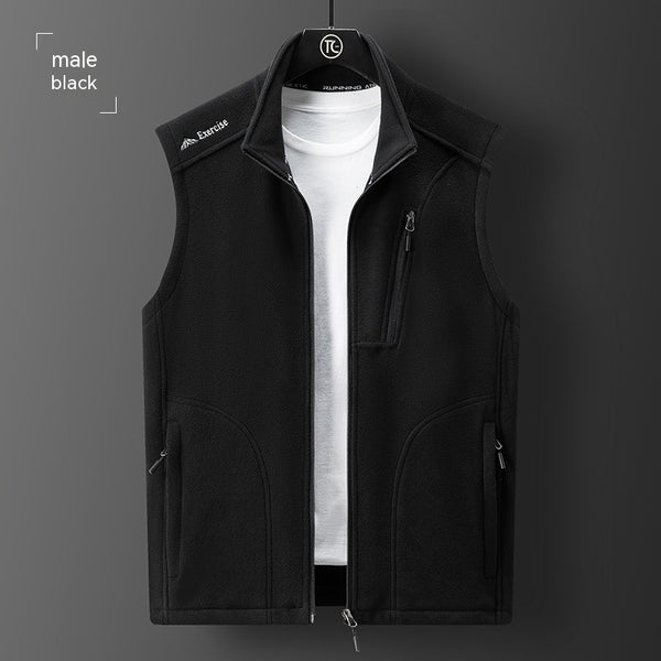 Fleece Loose Polar Fleece Vest - WOMONA.COM